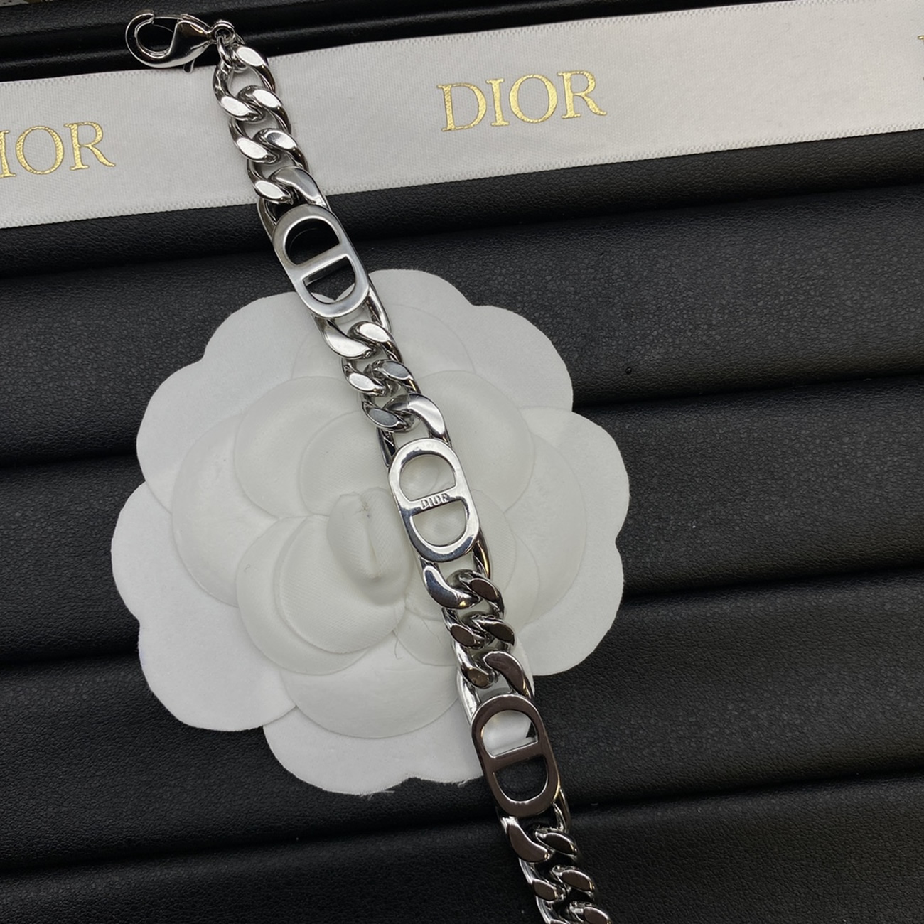 Dior Logo Text Chain Bracelet (3) - www.newkick.vip